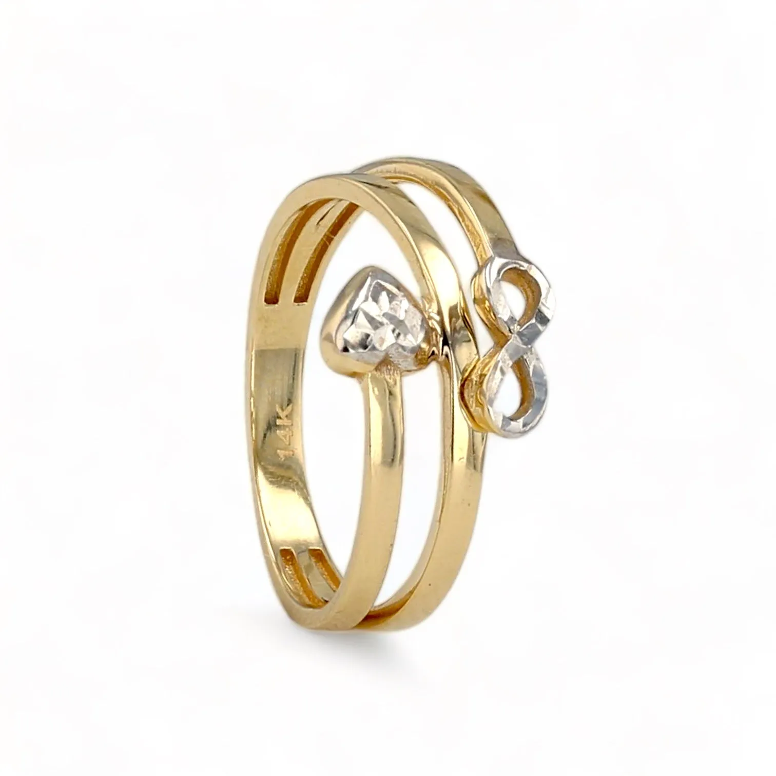 14K Yellow gold infinity ring-226448