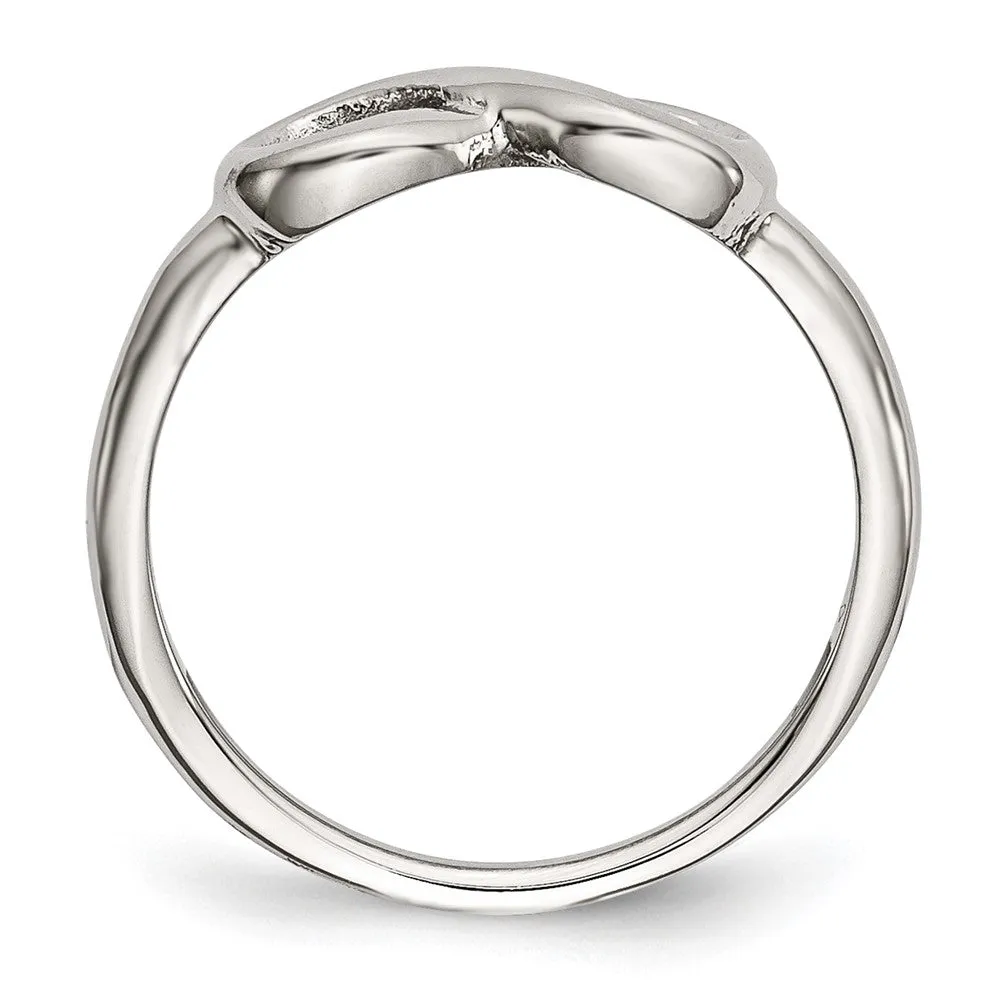 5mm Stainless Steel Polished Infinity Symbol Ring