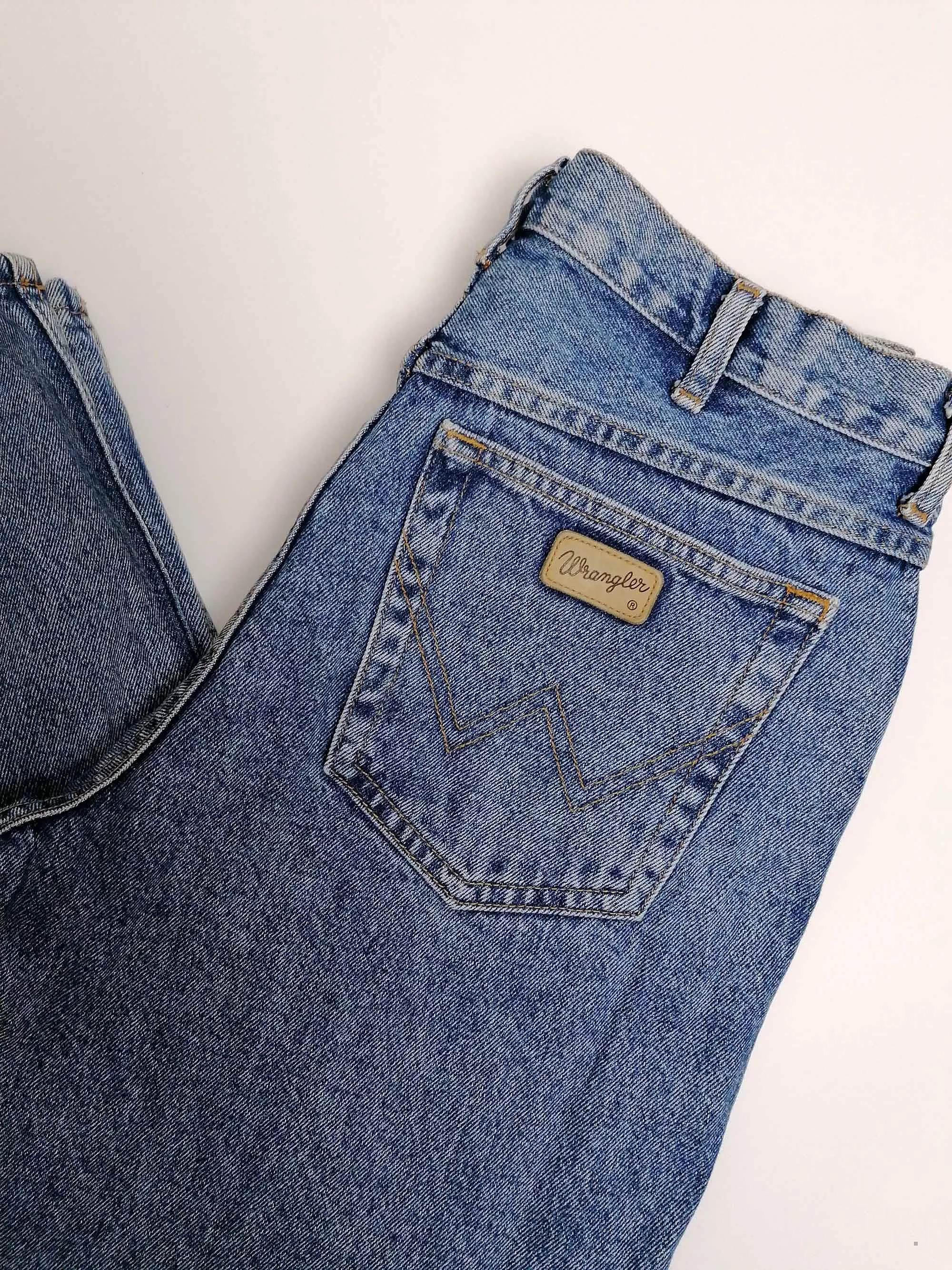 90's WRANGLER Stonewash Jeans Men Regular Fit ~ W 33 - 34/ L 32