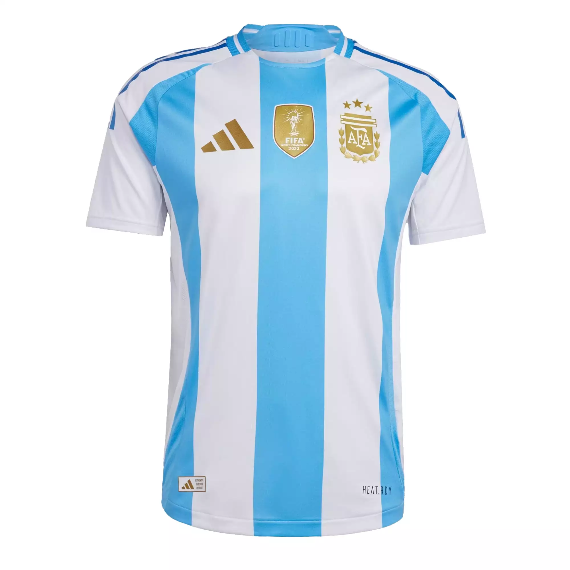 adidas Men's Argentina 2024/25 Authentic Home Jersey White/Blue Burst