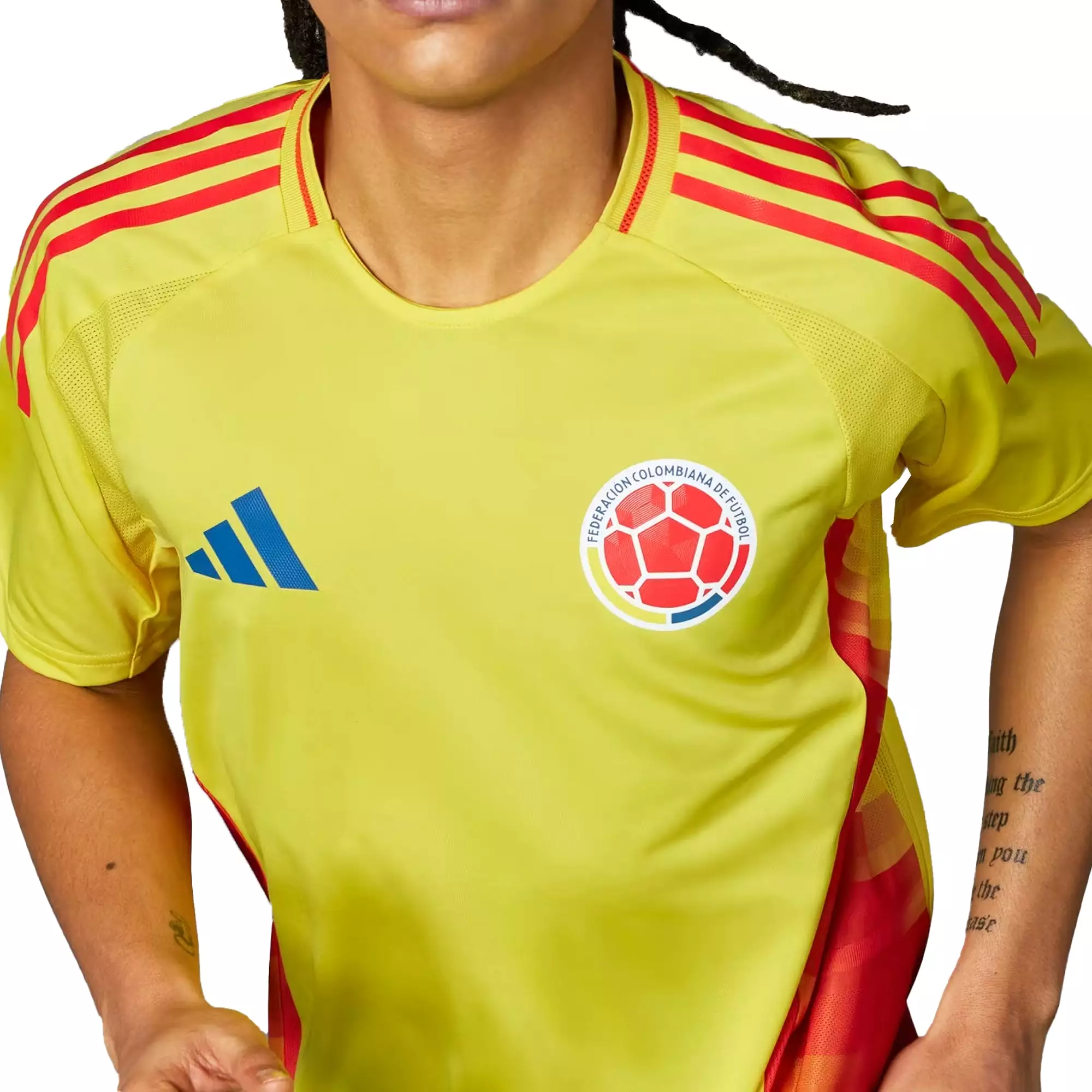 adidas Men's Colombia 2024 Authentic Home Jersey Impact Yellow