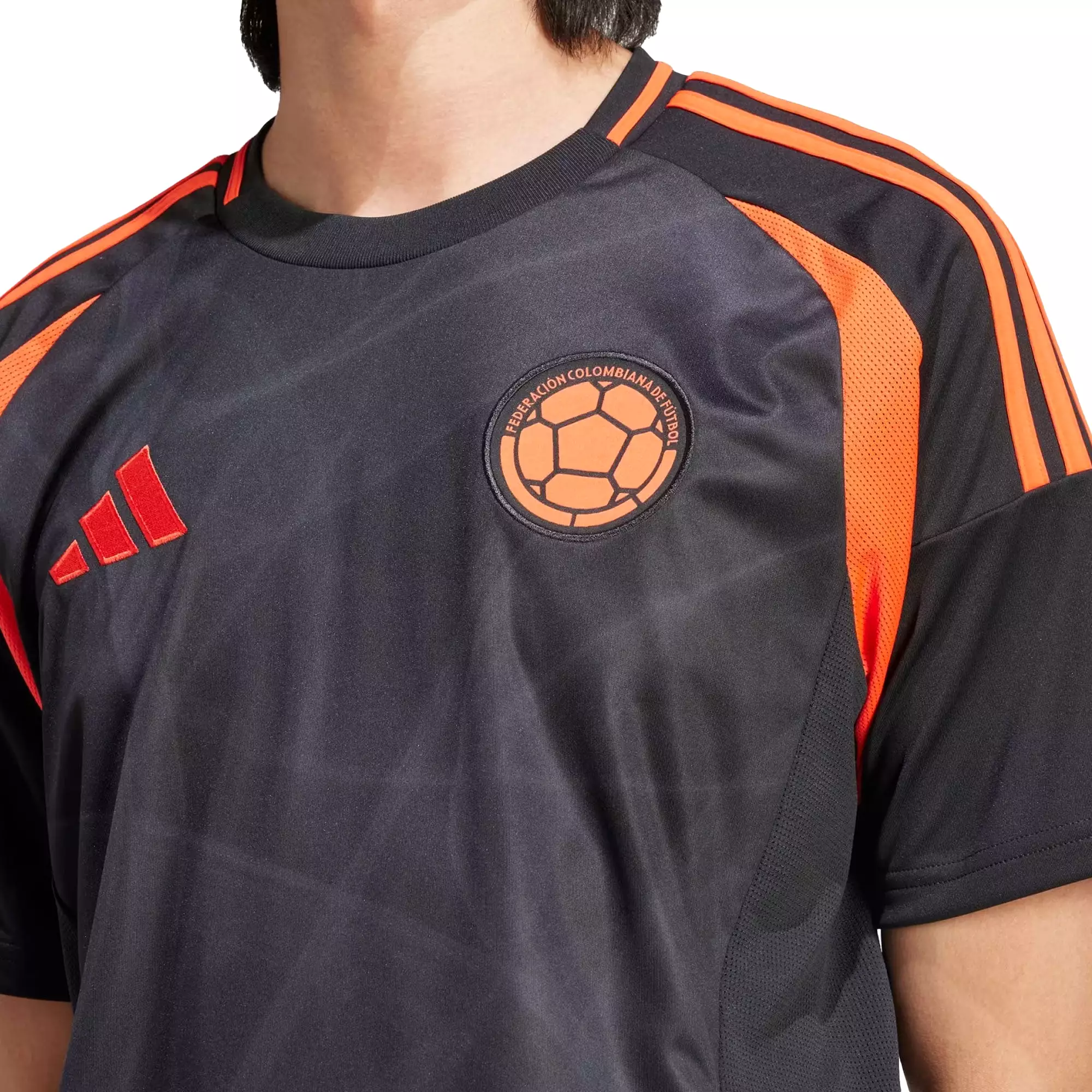 adidas Men's Colombia 2024/25 Away Jersey Black/Orange