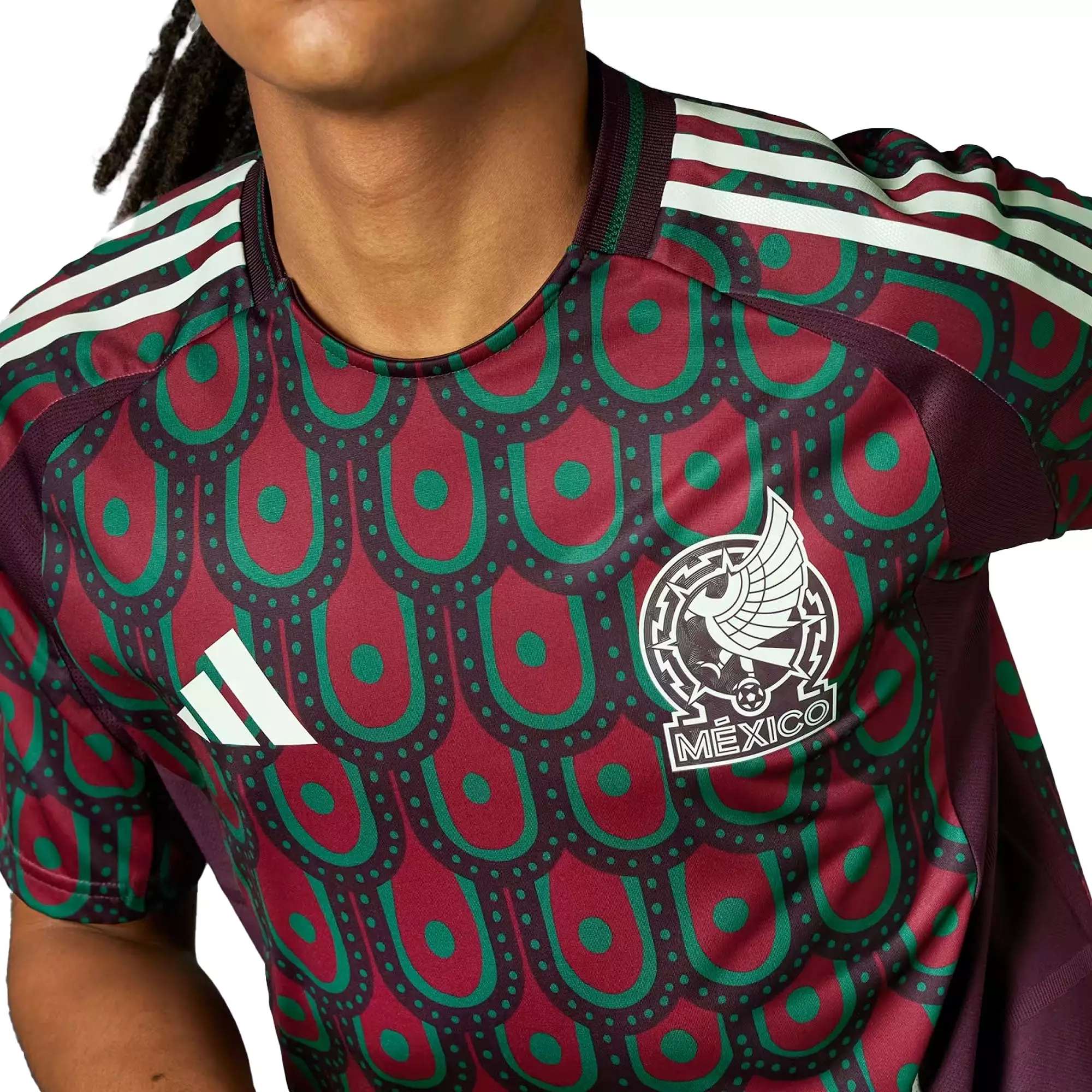 adidas Men's Mexico 2024/25 Authentic Home Jersey Multicolor