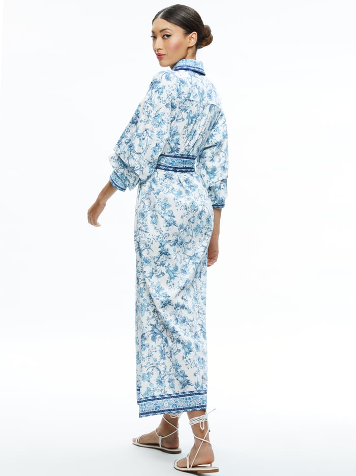 Alice + Olivia - Tanika Button Down Maxi Dress - Je L’adore Spring Sky