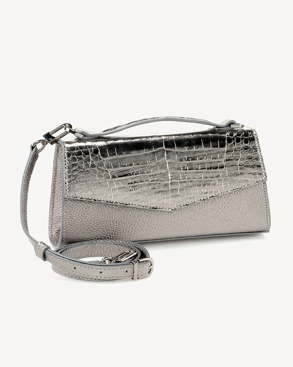 Alice Crossbody Clutch in Anthracite