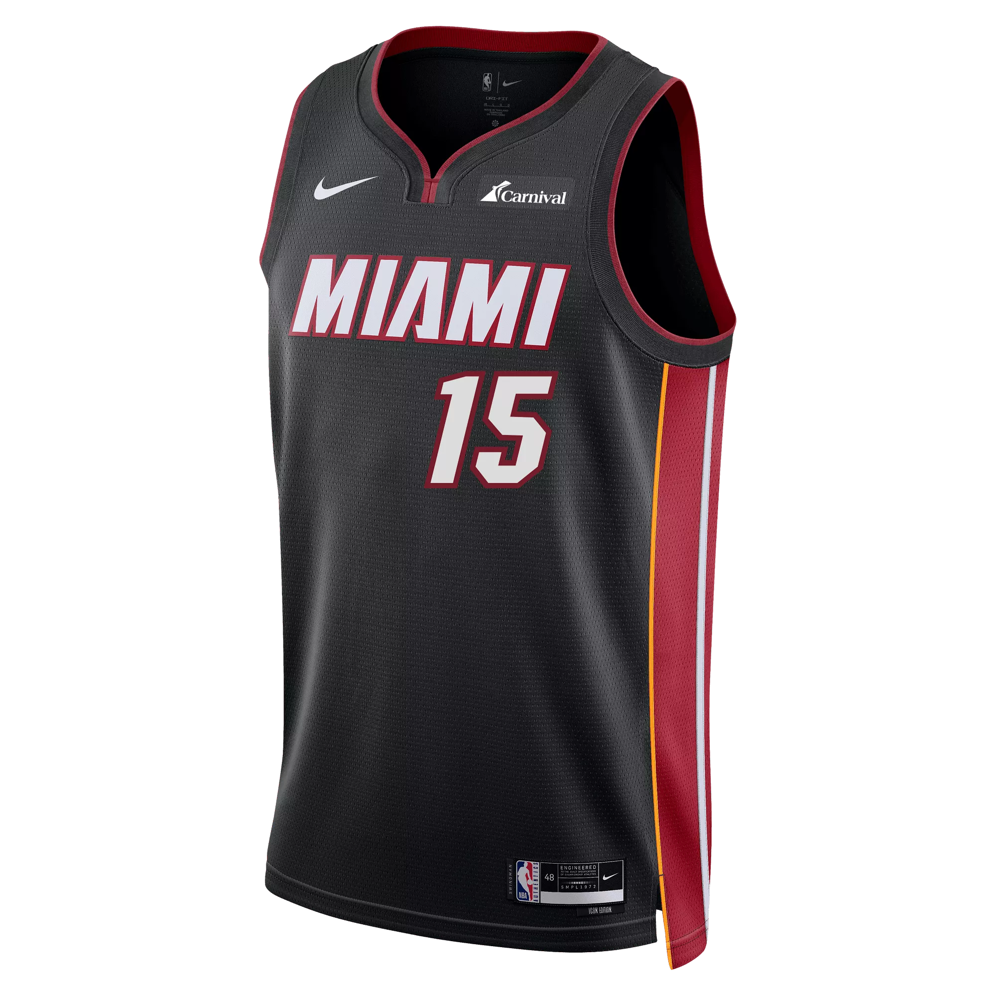 Alondes Williams Nike Miami HEAT Icon Black Swingman Jersey