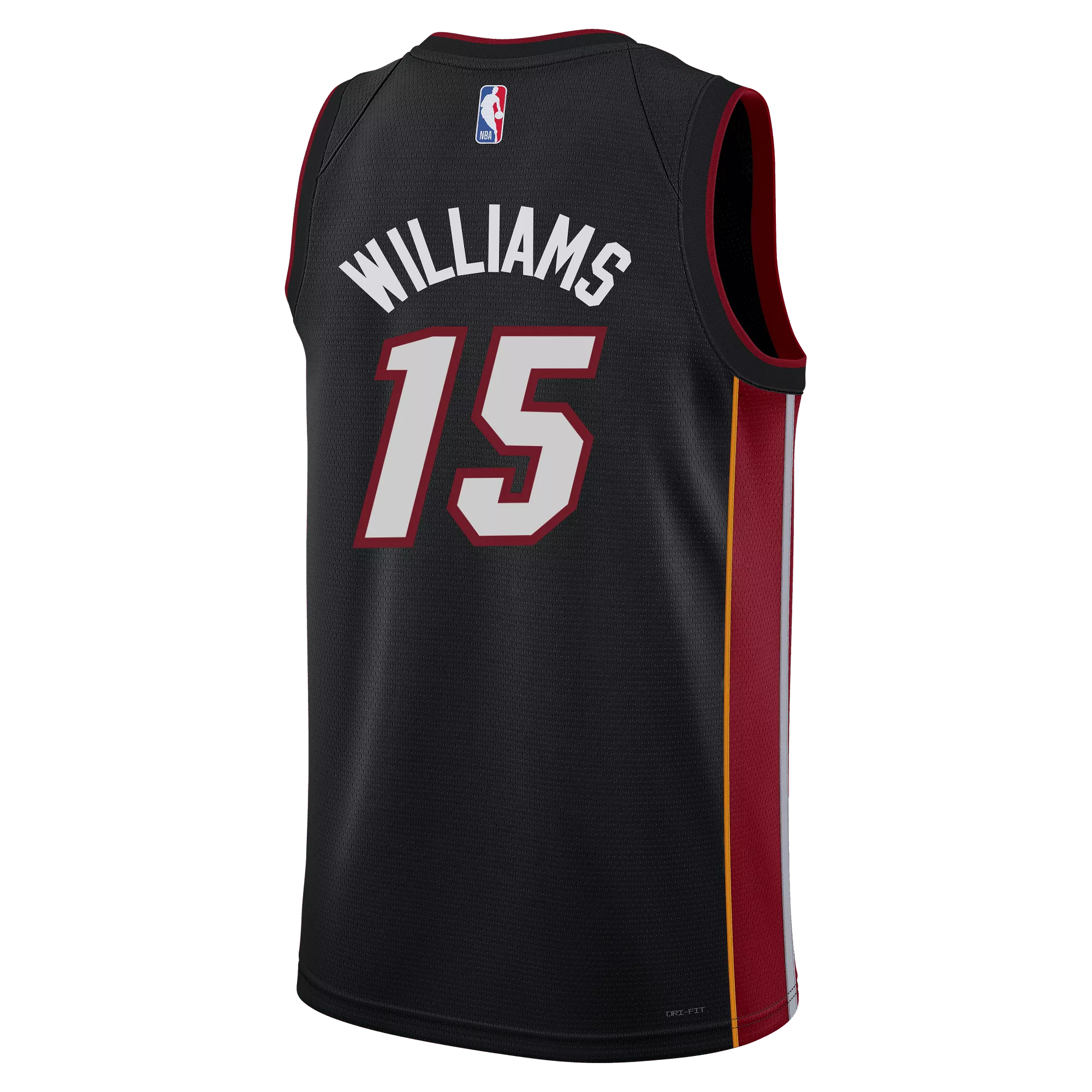 Alondes Williams Nike Miami HEAT Icon Black Swingman Jersey