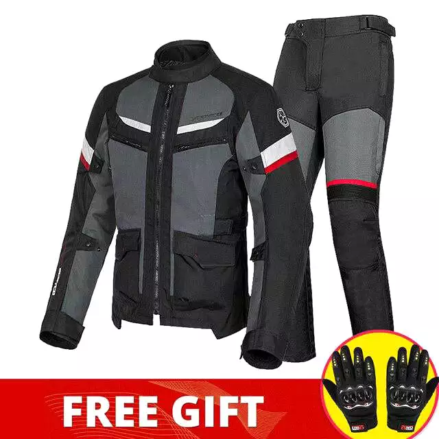 AshoreShop Women-Men Motorcycle Waterproof Reflective Warm Jacket