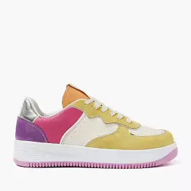 Barcelona Leren Dames Sneakers Yellow