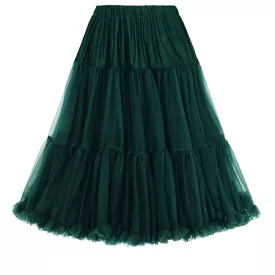 Bottle Green EXTRA VOLUME Net Vintage Rockabilly 50s Petticoat Skirt