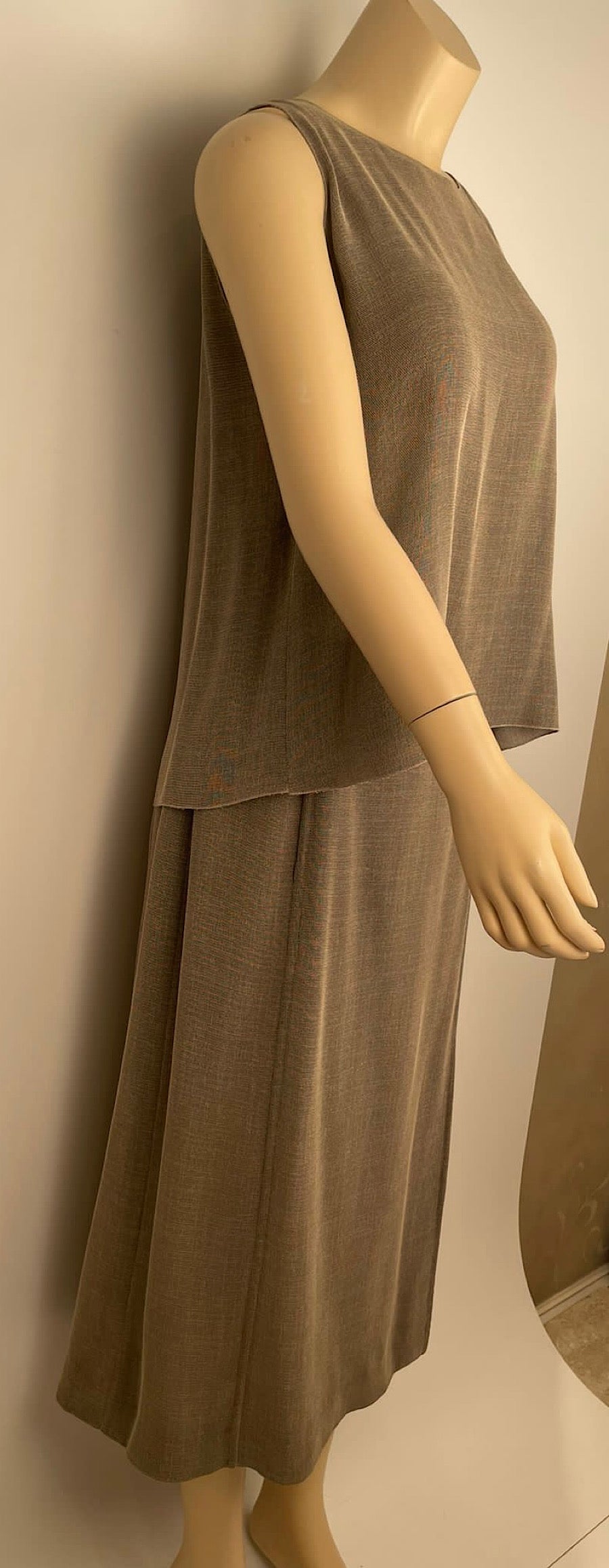 Chanel Vintage 99P 1999 Spring brown skirt and matching top US 4/6