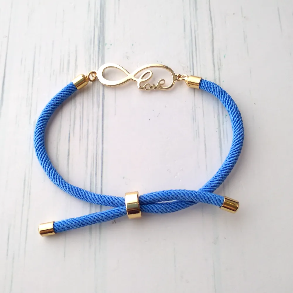 Dani Infinite Love Corded Slider Bracelet