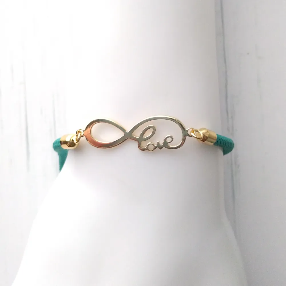 Dani Infinite Love Corded Slider Bracelet