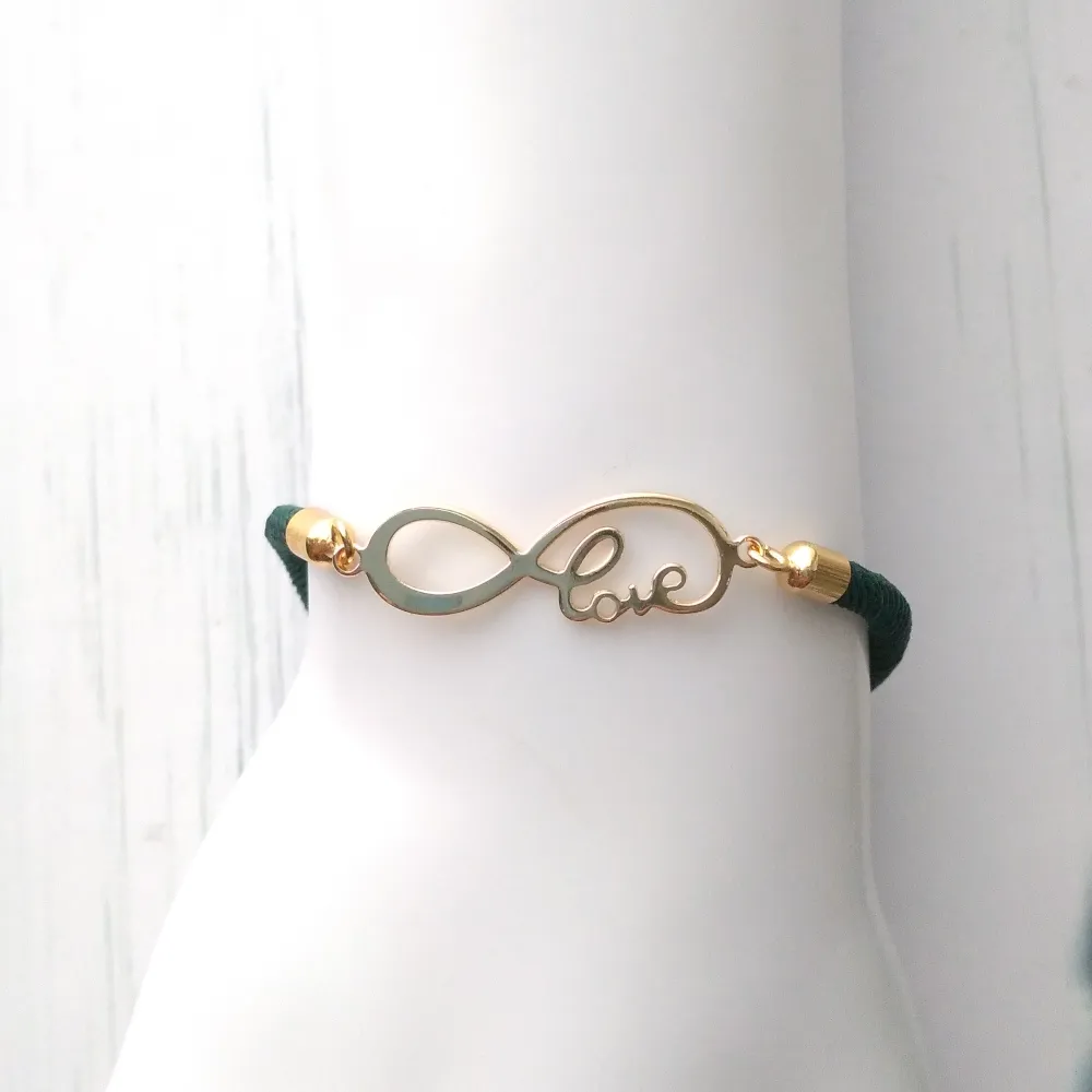 Dani Infinite Love Corded Slider Bracelet