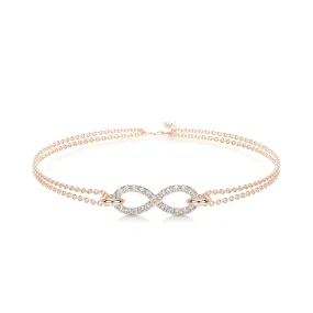 Debbie Lab Grown Diamonds Bracelet   (0.25 Carat) -14K Rose Gold