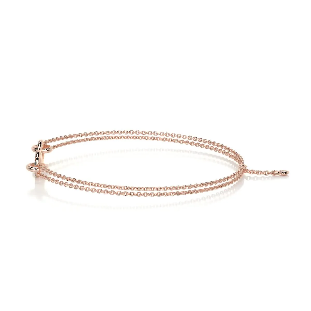 Debbie Lab Grown Diamonds Bracelet   (0.25 Carat) -14K Rose Gold