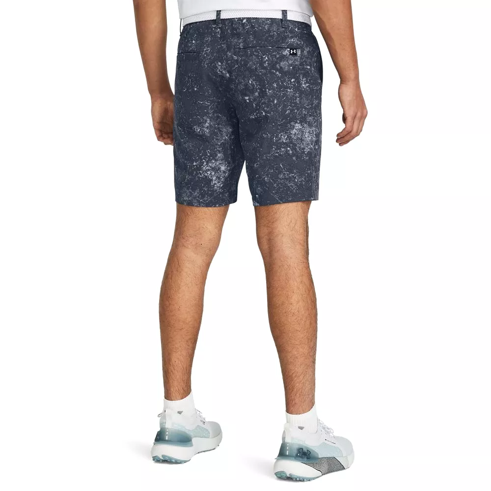 Drive Printed Tapered Fit Golf Shorts Grey - SS24