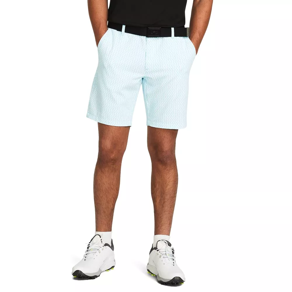 Drive Printed Tapered Fit Golf Shorts White - SS24