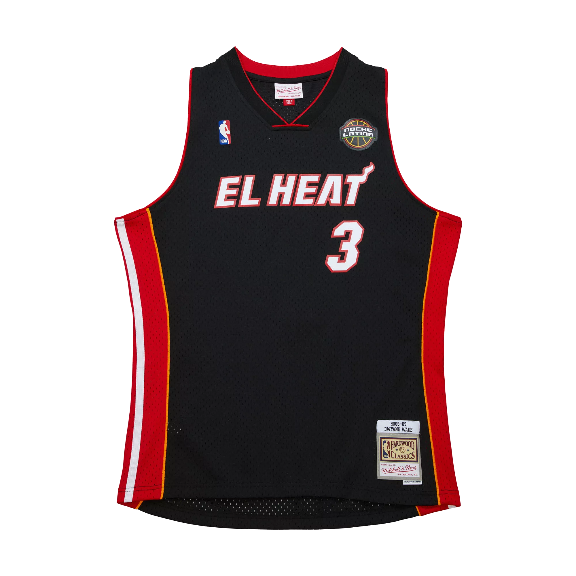 Dwyane Wade Mitchell & Ness 2008-09 EL HEAT Swingman Jersey