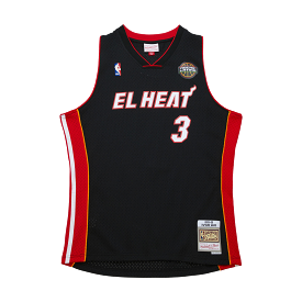 Dwyane Wade Mitchell & Ness 2008-09 EL HEAT Swingman Jersey