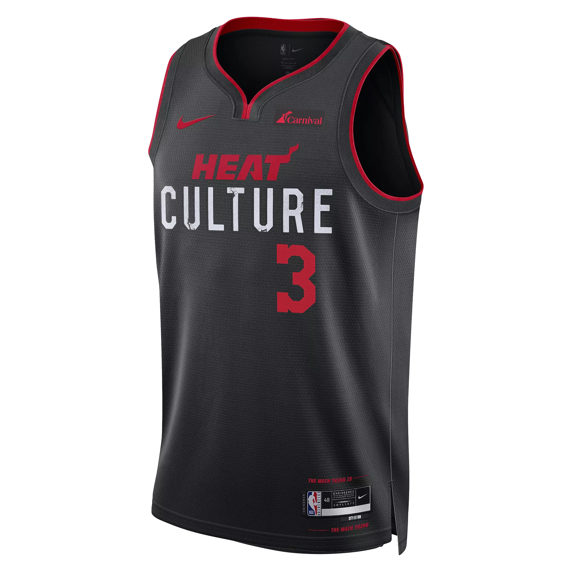 Dwyane Wade Nike HEAT Culture Swingman Jersey