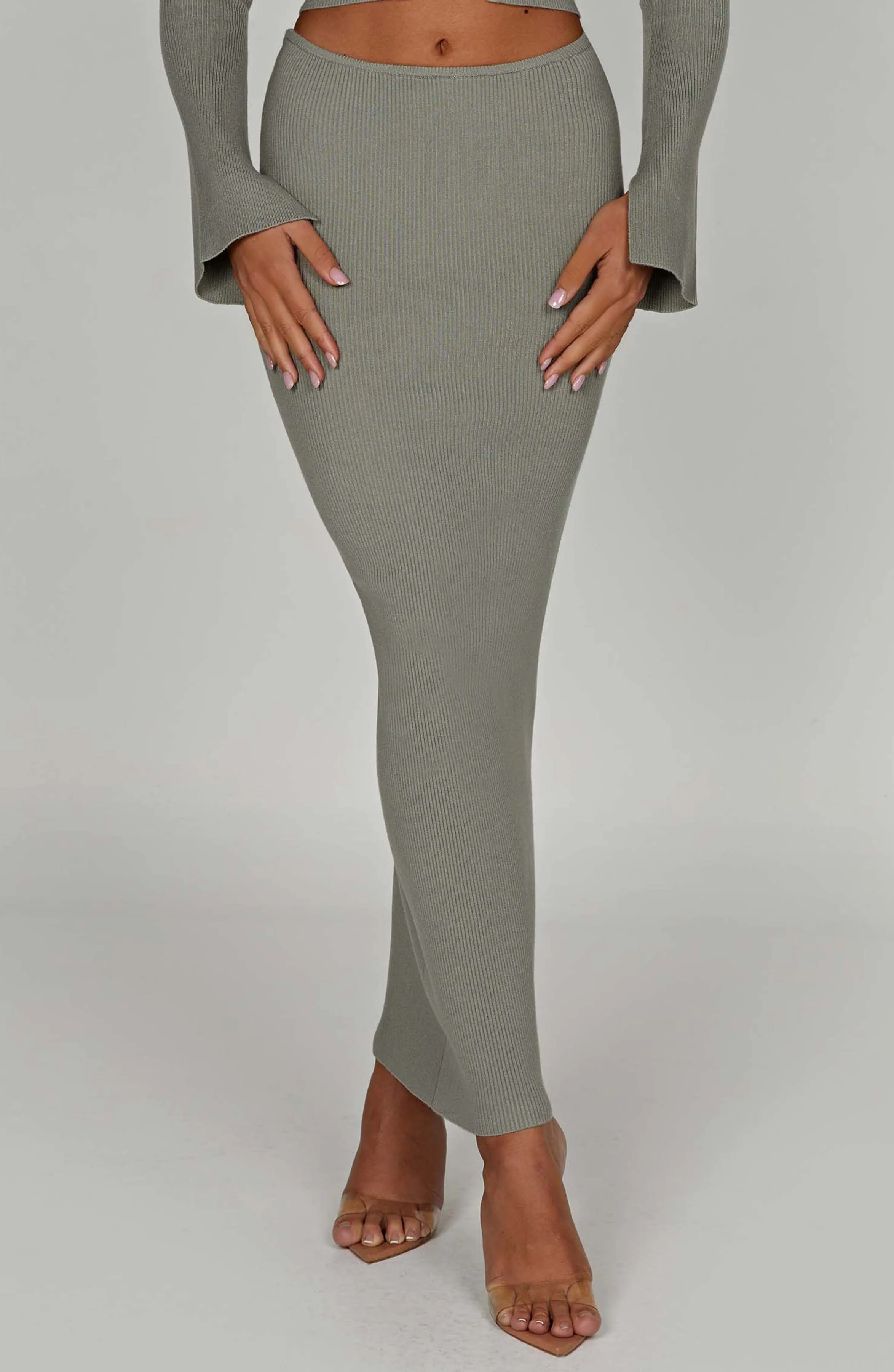 Elia Maxi Skirt - Khaki