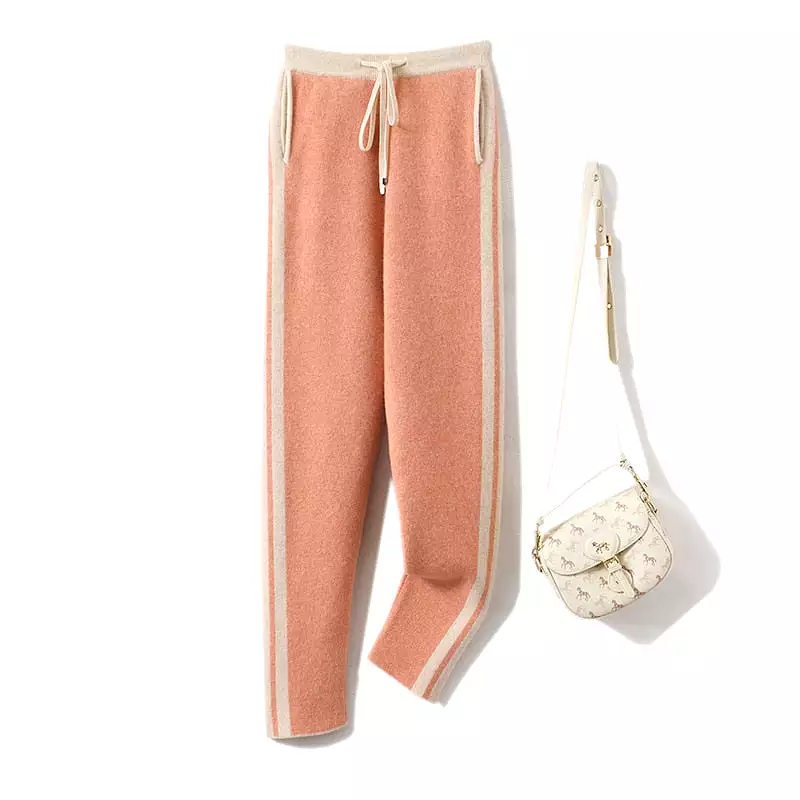 Experience Unparalleled Warmth and Style with Women's Thickened Cashmere Pants for Winter Fashion