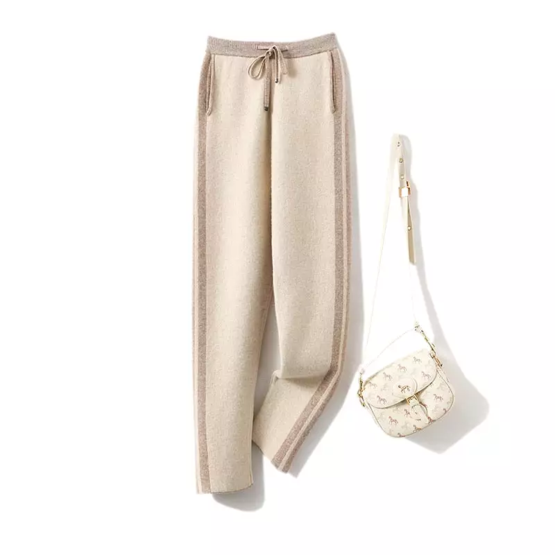 Experience Unparalleled Warmth and Style with Women's Thickened Cashmere Pants for Winter Fashion