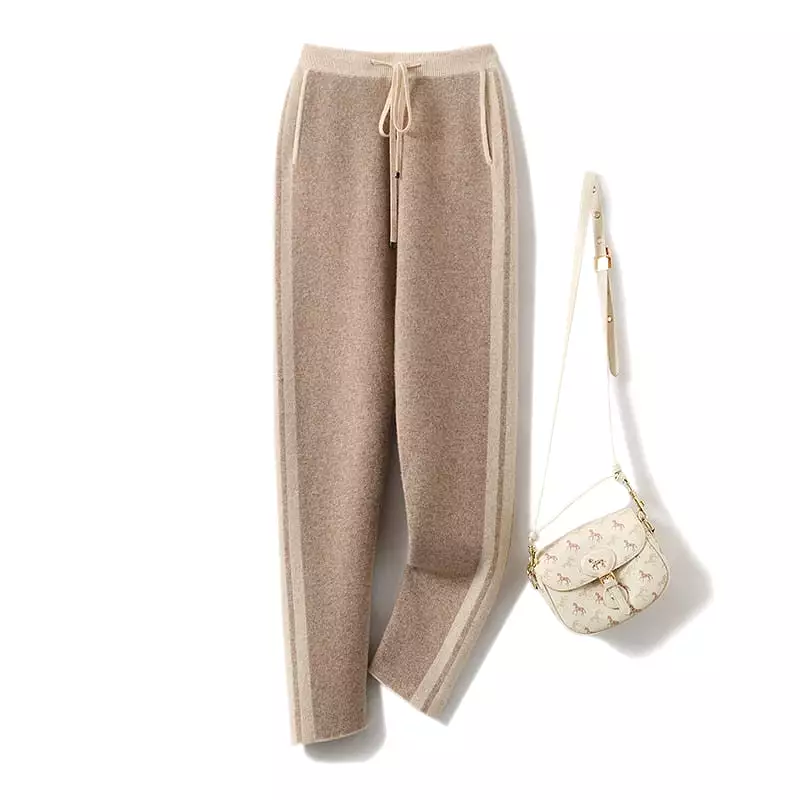 Experience Unparalleled Warmth and Style with Women's Thickened Cashmere Pants for Winter Fashion