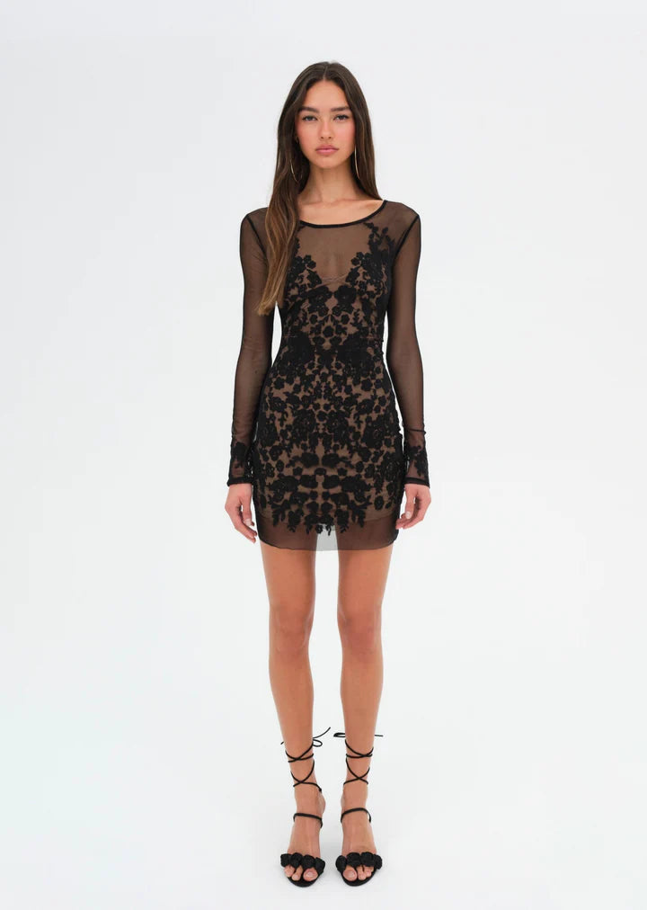 For Love & Lemons - Luau Mini Dress - Black