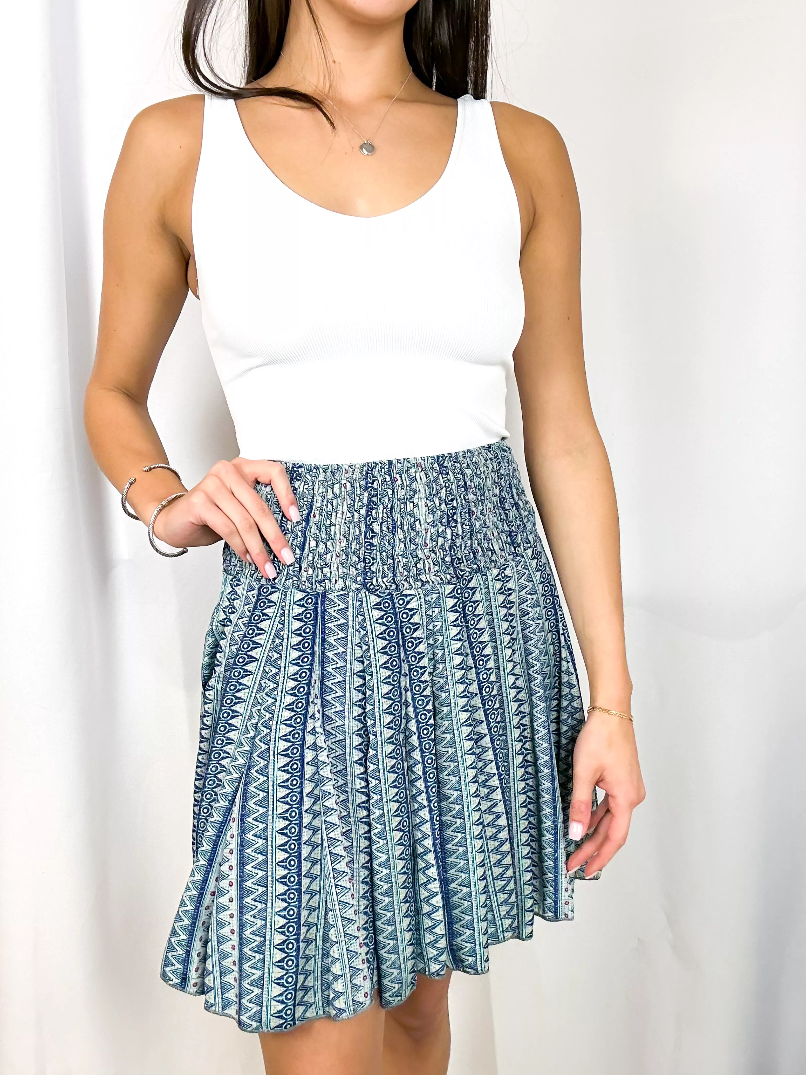 Fun Flirty Skirt Blue