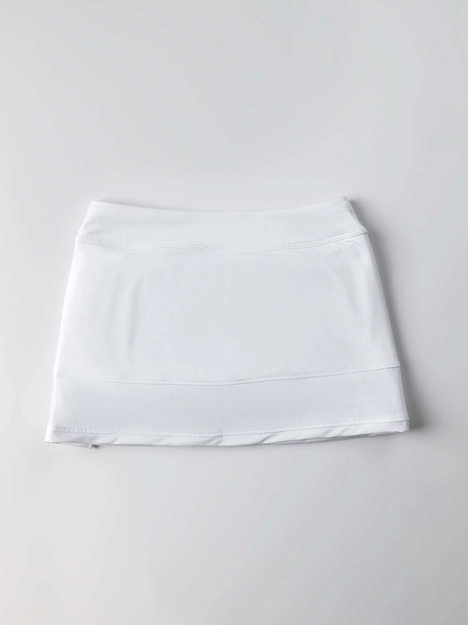 Girls Flash Tennis Skirt - White