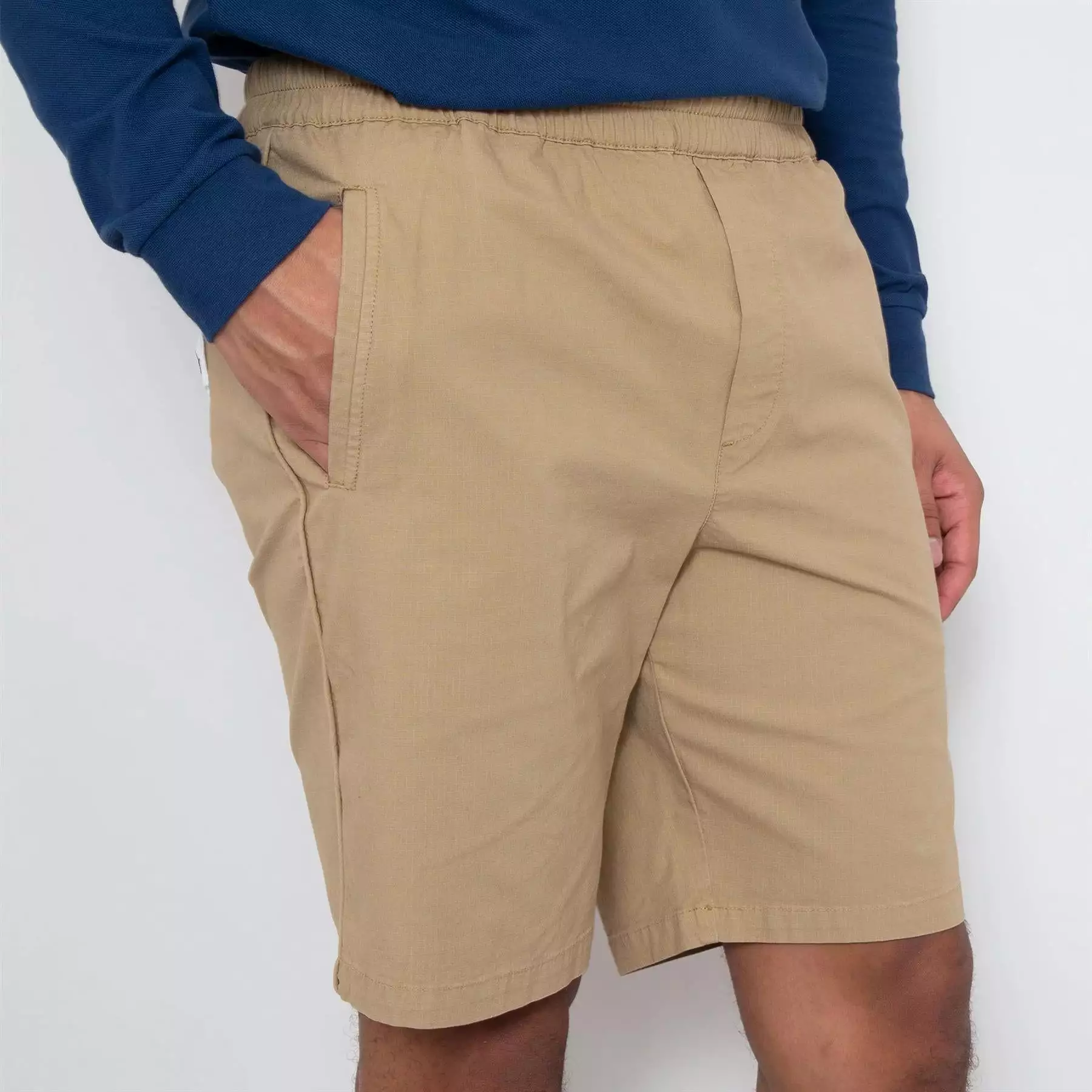 Good Walk Drawcord Cotton Shorts Tan - SS24