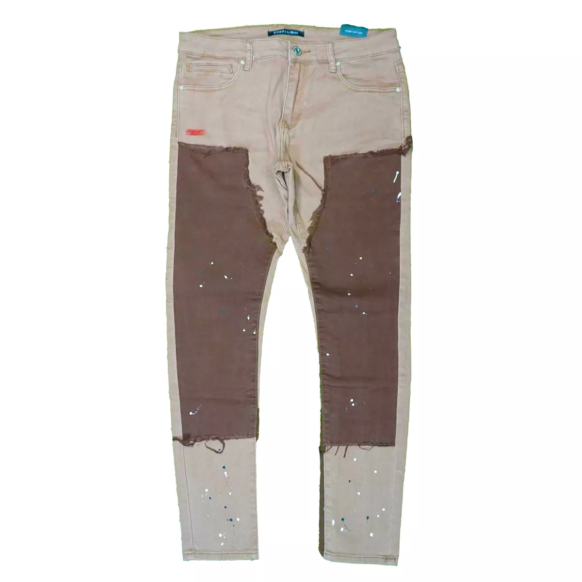 Hart Color Block Denim (Brown) /C5