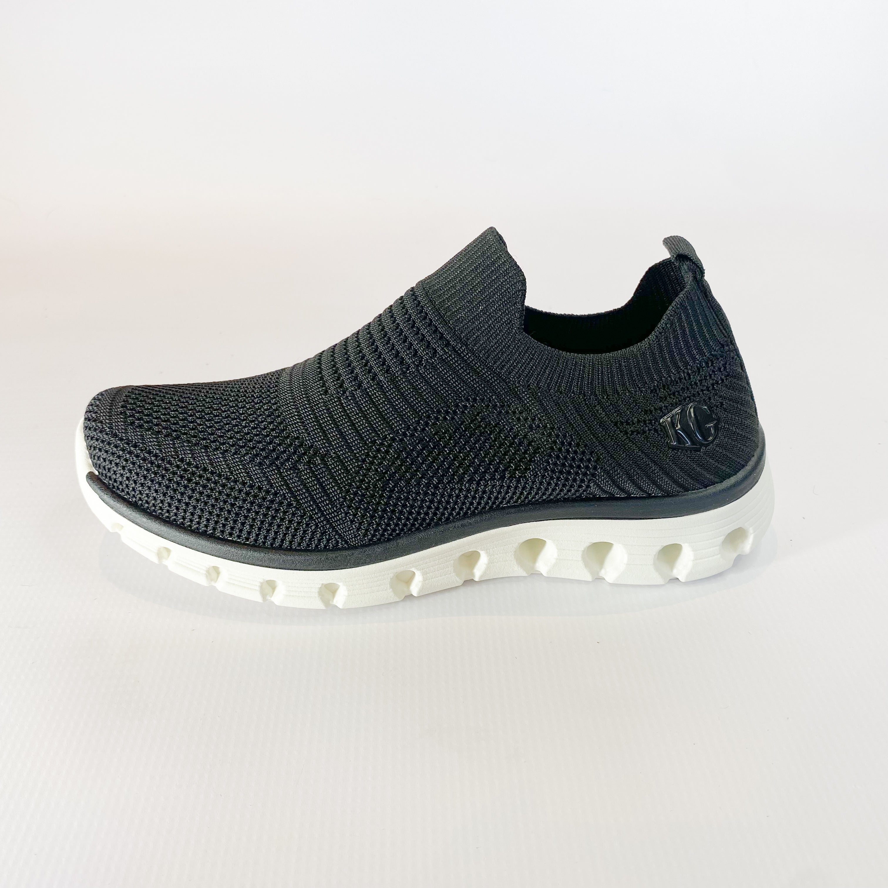 KG black flyknit slip on