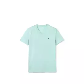 Lacoste Men's Short Sleeve V-Neck Pima Jersey T-Shirt