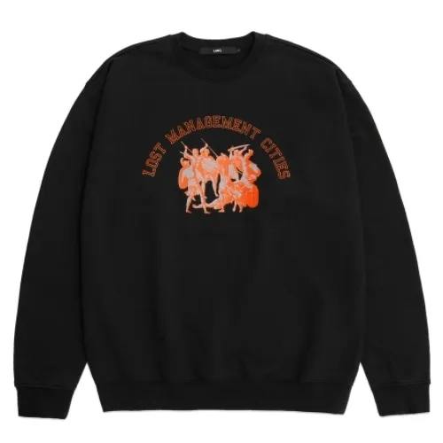 LMC  |Unisex Street Style Long Sleeves Logo Sweatshirts