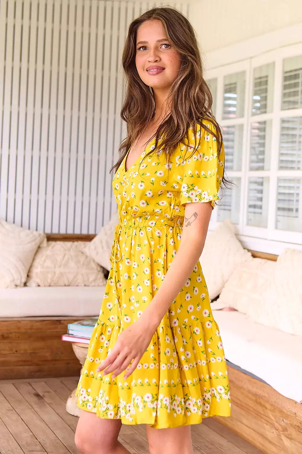 Lolana Mini Dress - Sunshine Daisy Collection