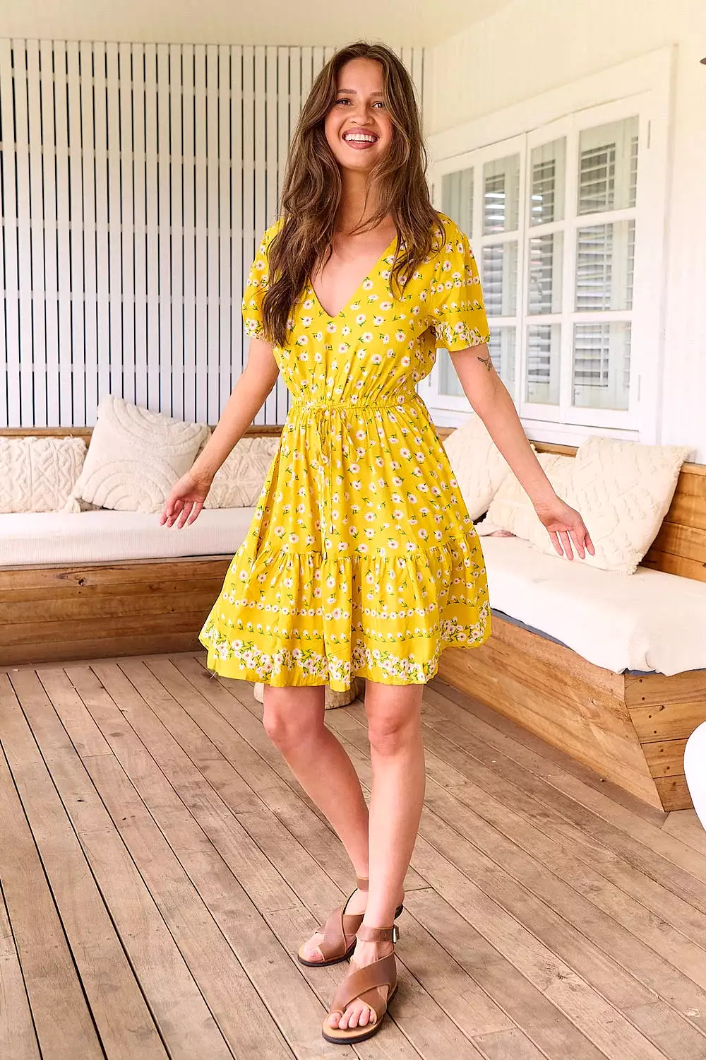 Lolana Mini Dress - Sunshine Daisy Collection