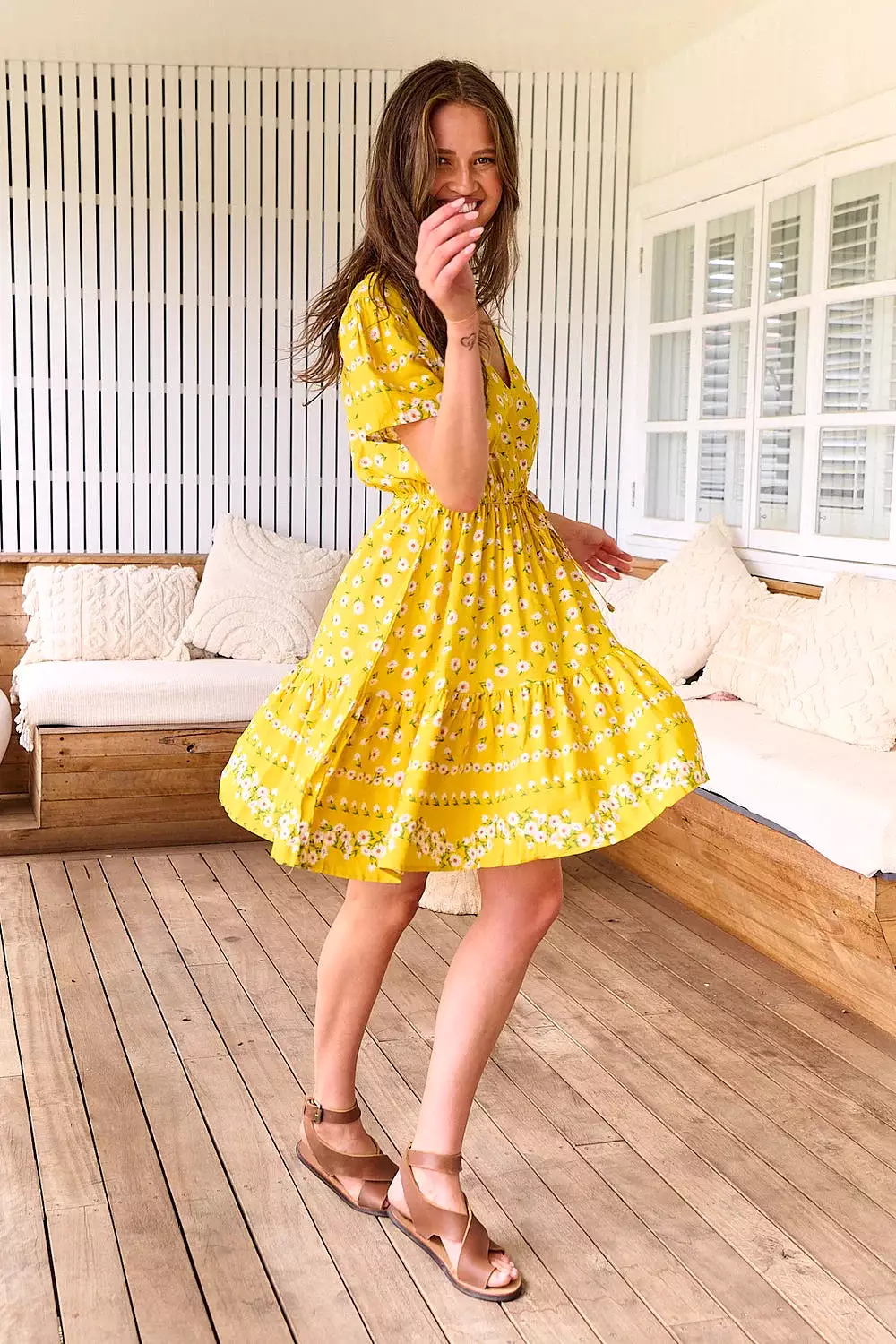 Lolana Mini Dress - Sunshine Daisy Collection