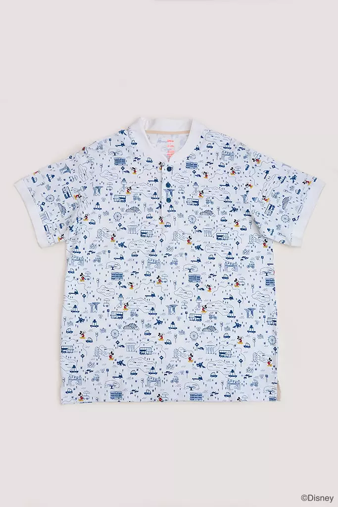 Men's Polo Tee - Blue Road Trip Mickey