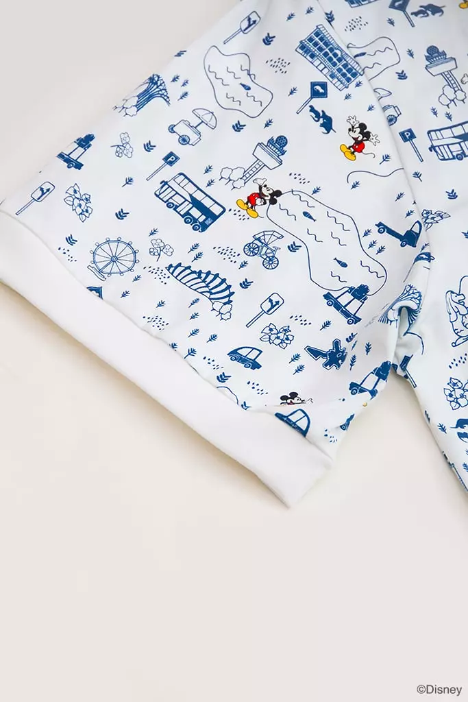 Men's Polo Tee - Blue Road Trip Mickey