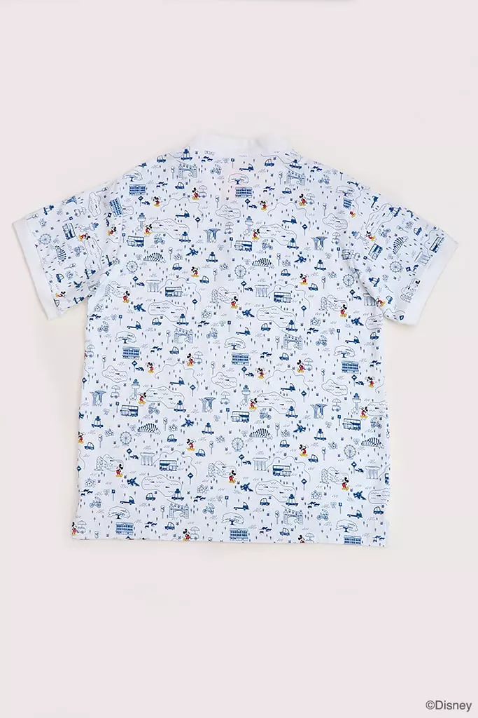 Men's Polo Tee - Blue Road Trip Mickey