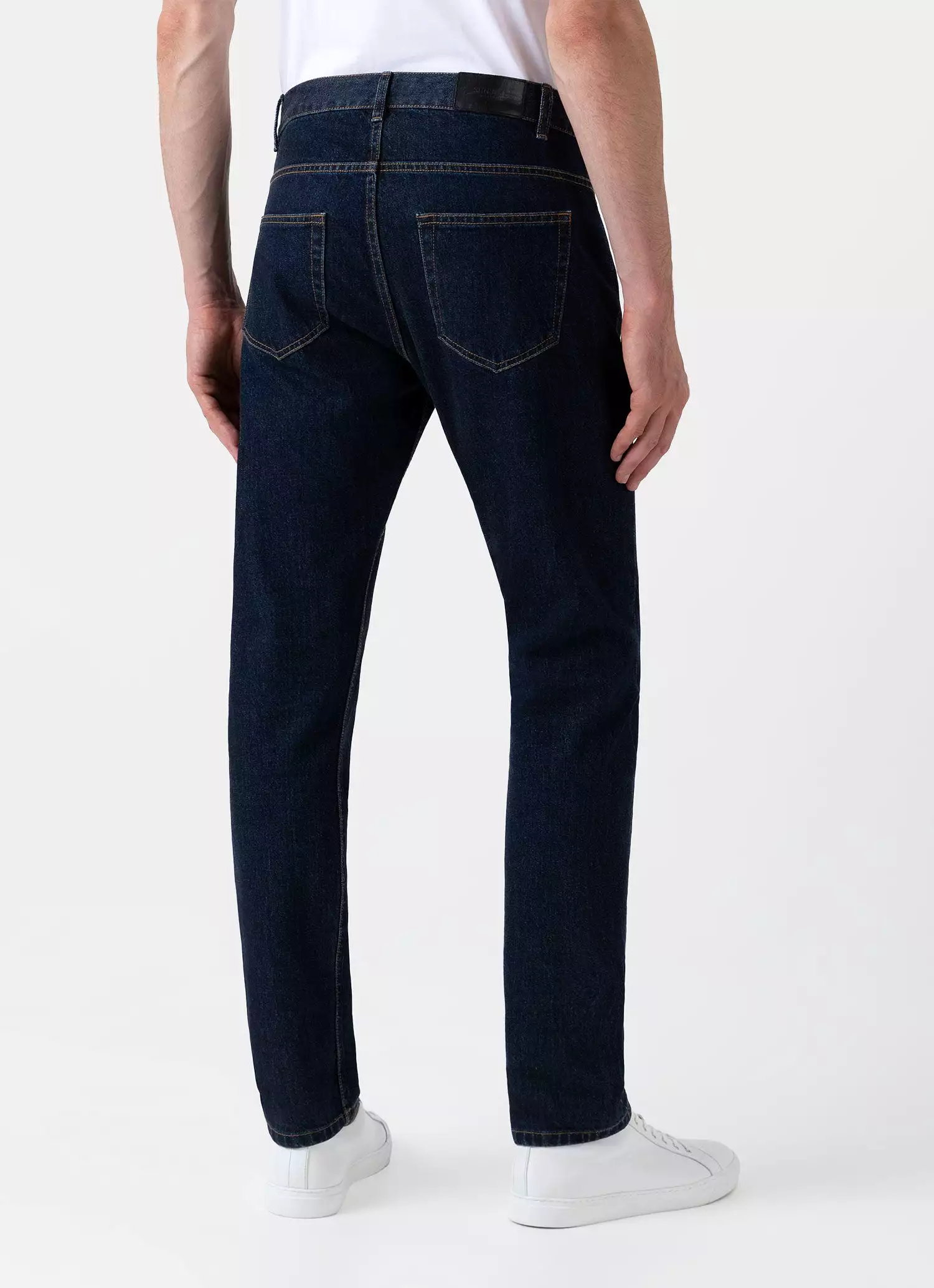 Men's Regular Fit Jeans in Rinse Wash Denim