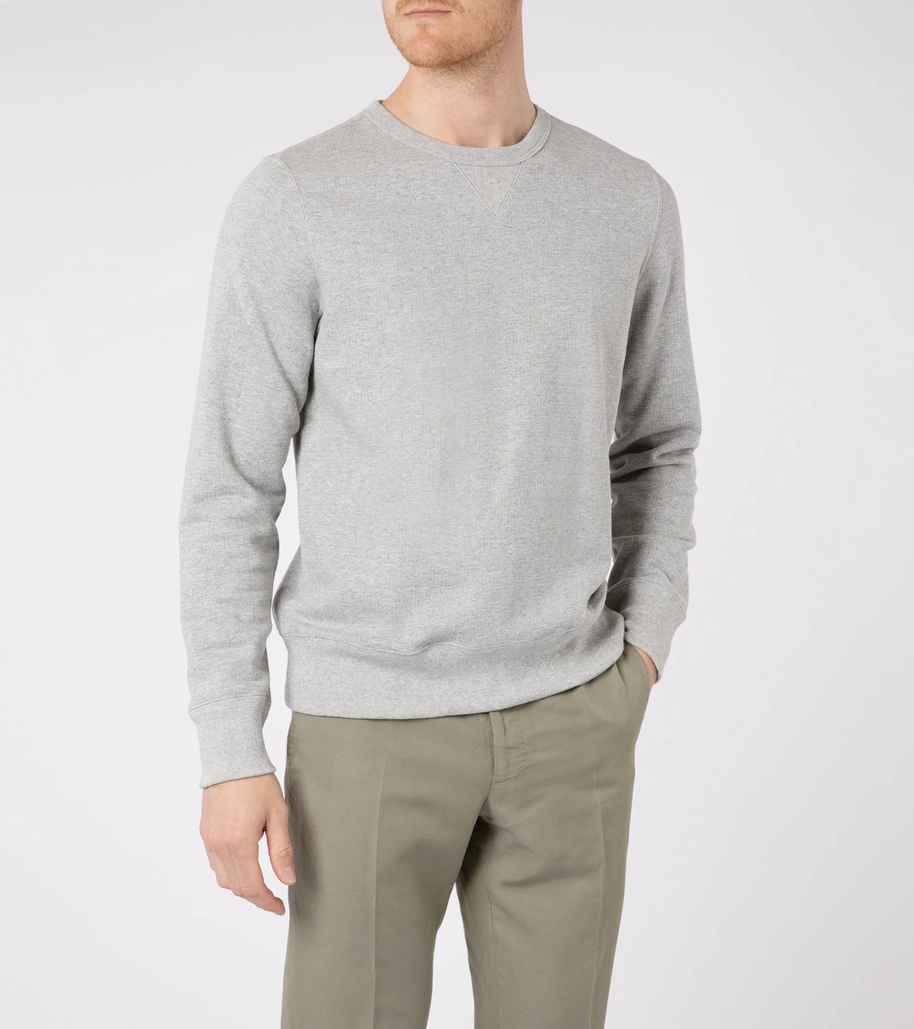 Merz b. Schwanen 346 Sweatshirt: Grey Melange