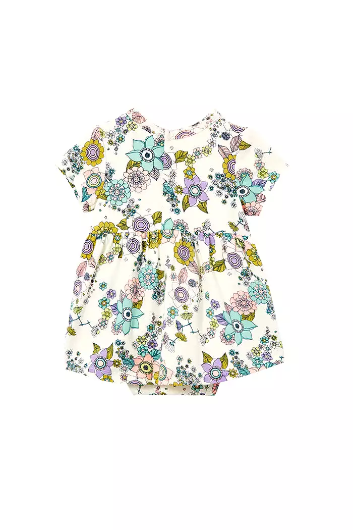 Milky Daisy Chain Baby Dress