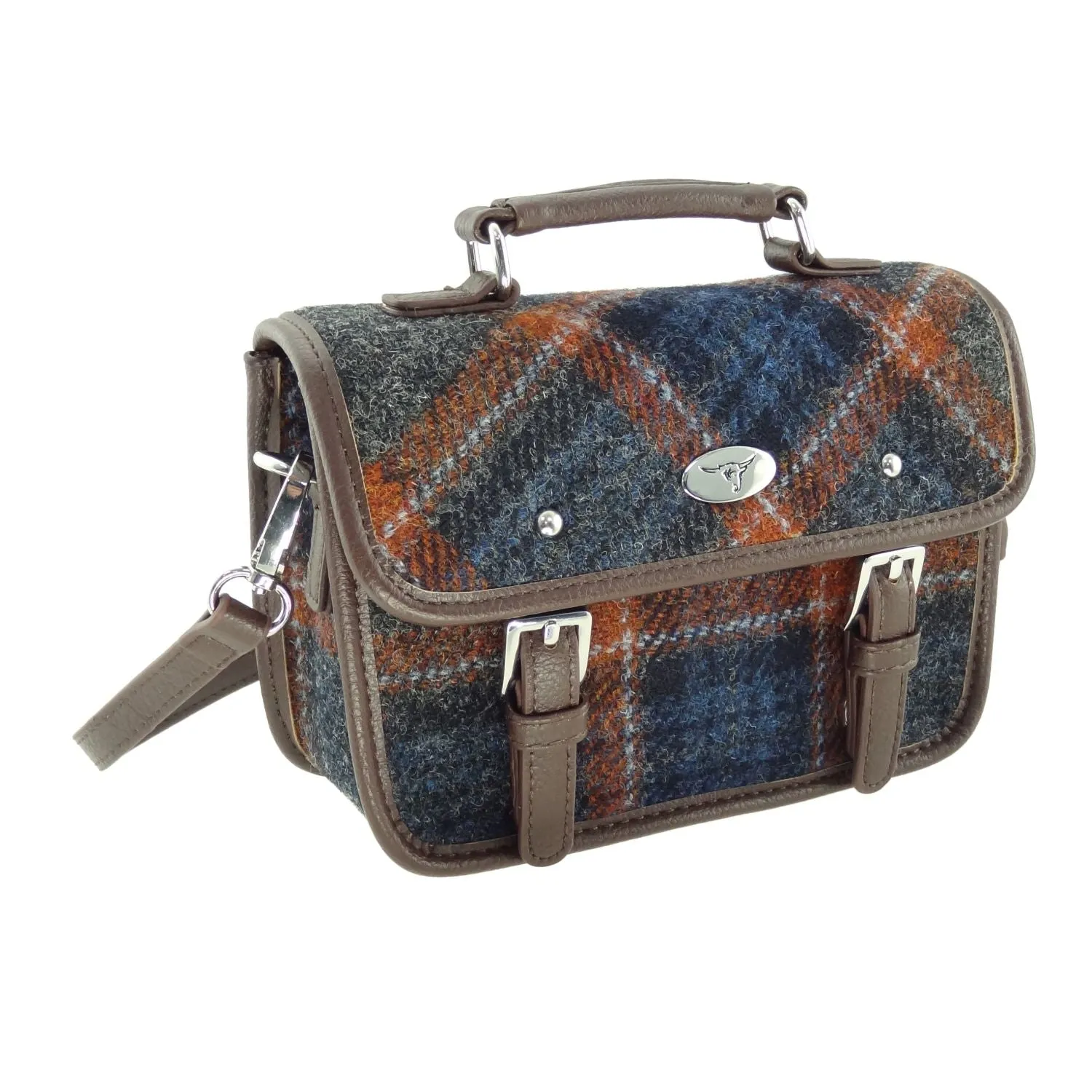 Mini Satchel 'Bervie' with Harris Tweed