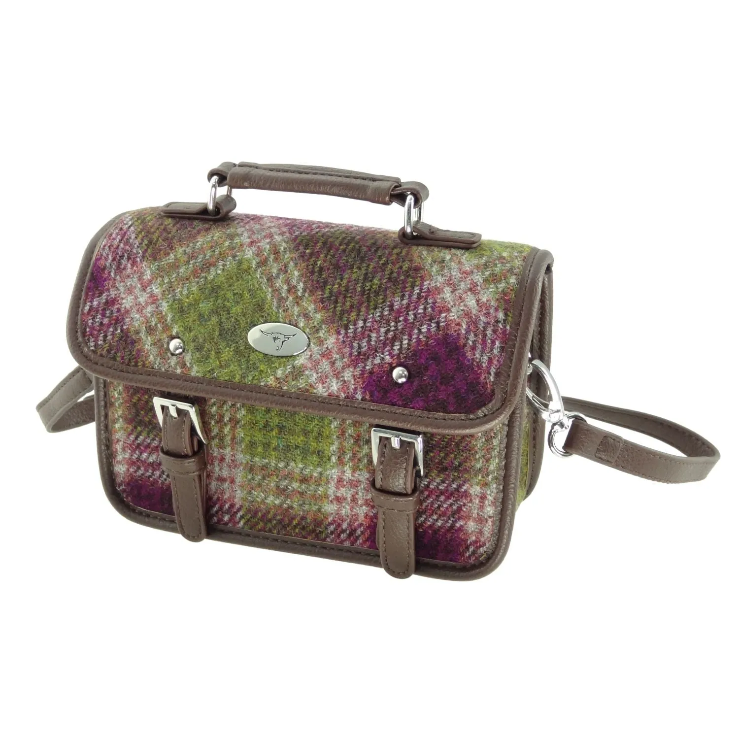 Mini Satchel 'Bervie' with Harris Tweed