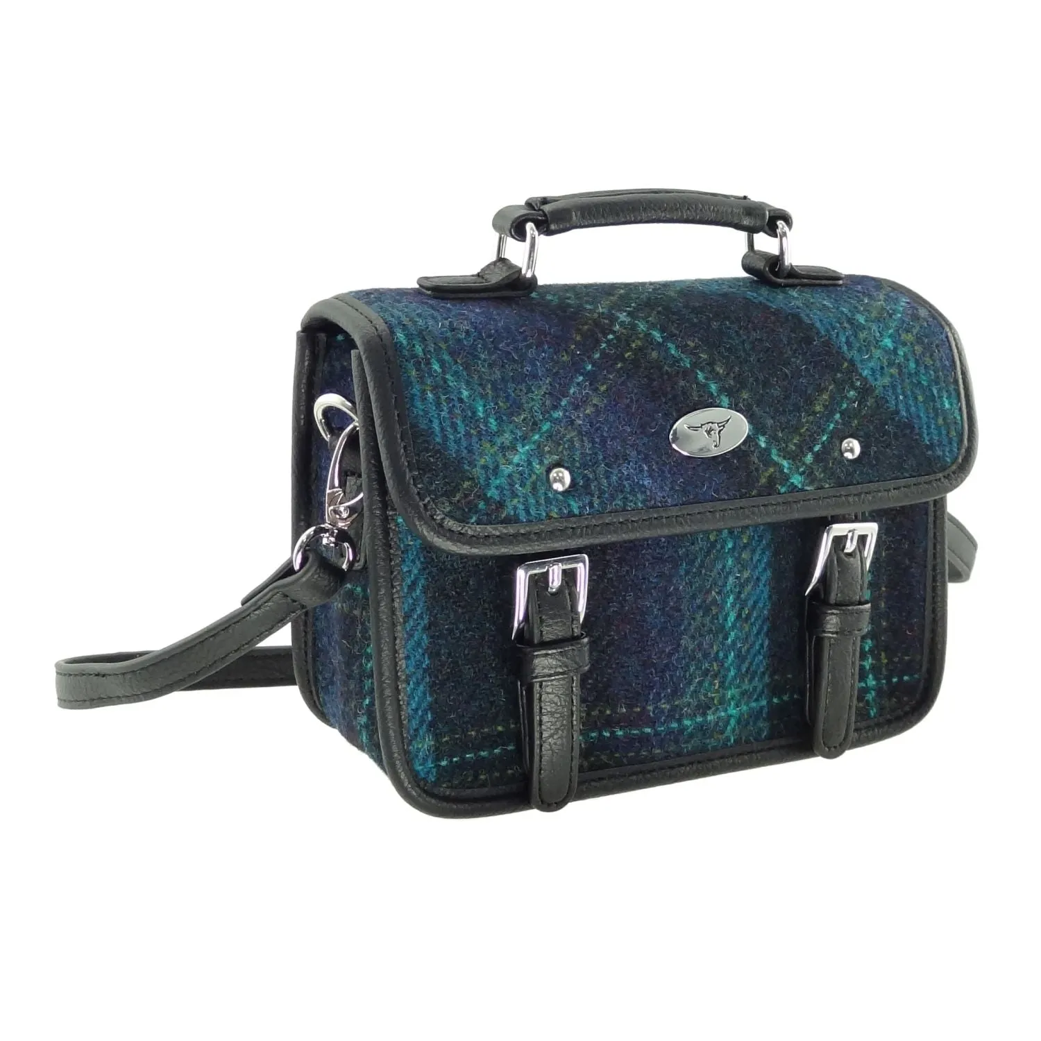 Mini Satchel 'Bervie' with Harris Tweed