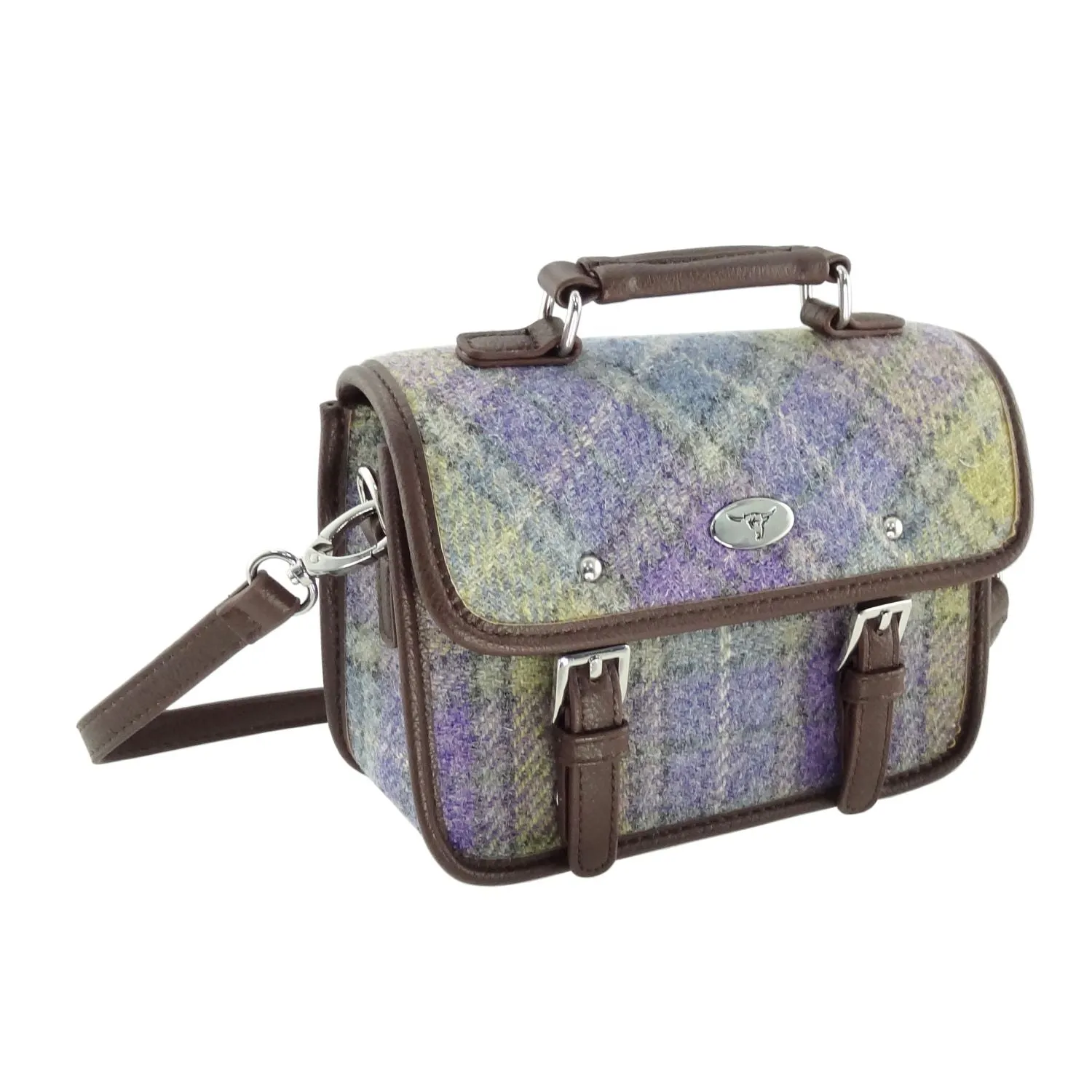 Mini Satchel 'Bervie' with Harris Tweed